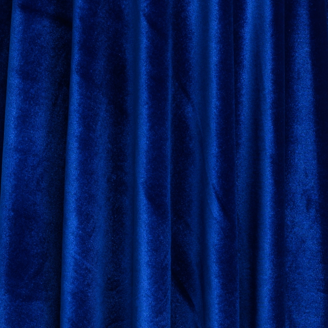 Royal Blue Stretch Velvet Fabric